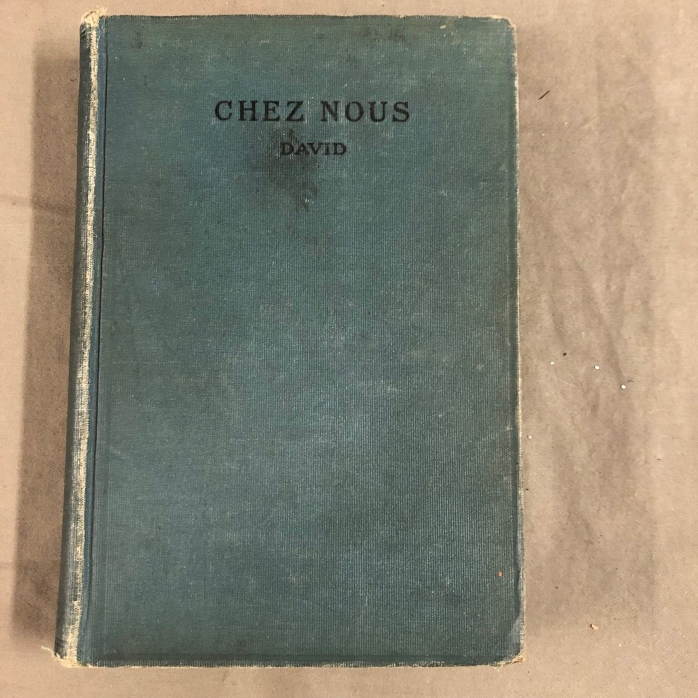 Chez Nous David Hardcover Book‎ Teal Cloth Cover